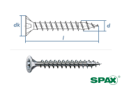 3 x 12mm SPAX Universalschraube T-STAR plus VG Stahl...