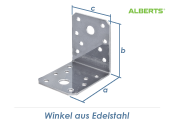 70 x 70 x 55mm Winkel Edelstahl (1 Stk.)