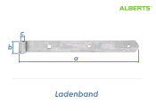 300 x 30 x 10mm Ladenband verzinkt (1 Stk.)