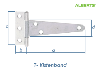 100 x 60mm T-Kistenband verzinkt (1 Stk.)