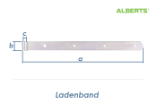 500 x 40 x 13mm Ladenband verzinkt (1 Stk.)