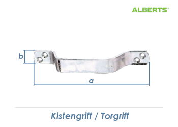 170 x 20mm Handgriff verzinkt (1 Stk.)