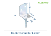 32 x 83mm Flechtzaunbeschlag verzinkt (1 Stk.)