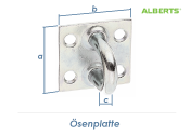 37 x 37mm Ösenplatte verzinkt (1 Stk.)