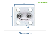 50 x 50mm Ösenplatte verzinkt (1 Stk.)