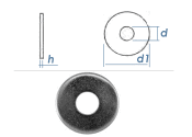 9mm Unterlegscheiben großer AD + dicker DIN440...