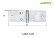 81 x 26mm Tischband verzinkt (1 Stk.)