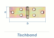 162 x 40mm Tischband gelb verzinkt (1 Stk.)