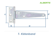 125 x 70mm T-Kistenband verzinkt (1 Stk.)