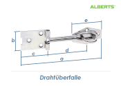 140 x 36mm Drahtüberfalle verzinkt (1 Stk.)