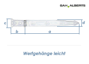 302 x 48mm Werfgehänge leicht gelb verzinkt (1 Stk.)