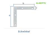 75 x 12mm Eckwinkel verzinkt (1 Stk.)