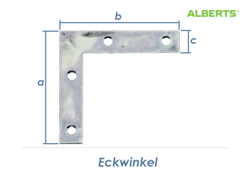 50 x 10mm Eckwinkel verzinkt (1 Stk.)