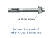 M12 x 150mm Bolzenanker BAZ2 verzinkt - ETA Opt. 1 (1 Stk.)