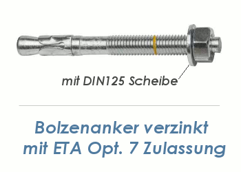 M10 Schäkel mit Kragenbolzen DIN 82101-A verzinkt - Sch