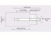 M12 x 70mm Bolzenanker verzinkt - ETA Opt. 7 (1 Stk.)