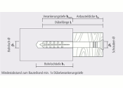 6 x 80mm Nageldübel m. Flachkopf Edelstahl A2 (10 Stk.)