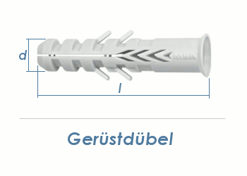 14 x 135mm Nylon Gerüstdübel (1 Stk.)