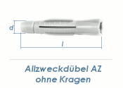 6 x 37mm Allzweckdübel ohne Kragen (10 Stk.)