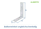 120 x 180 x 40mm Balkenwinkel ungleichschenklig verzinkt (1 Stk.)