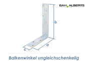 160 x 240 x 50mm Balkenwinkel ungleichschenklig verzinkt (1 Stk.)