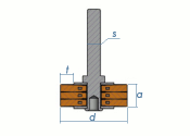 75 x 8-10 x 0,3mm Schaft-Rundbürste gewellt...