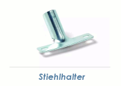 24mm Stielhalter verzinkt mit 2 Löchern (1 Stk.)