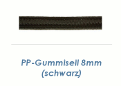 8mm PP Gummiseil Schwarz (je 1 lfm)