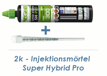 2K Injektionsm&ouml;rtel Super Hybrid Pro 300ml inkl. ETA Zulassung (1 Stk.)