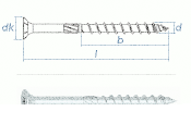 10 x 340mm Konstruktionsschrauben Senkkopf TX verzinkt...
