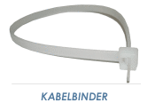 3,6 x 290mm Kabelbinder weiss (100 Stk.)