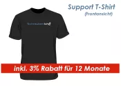 SK2026 Support Shirt Gr. M / Schwarz --  inkl. 3% Rabatt für 12 Monate -- (1 Stk.)