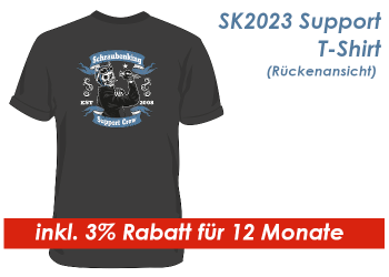 SK2023 Support Shirt Gr. XXL / Grau --  inkl. 3% Rabatt für 12 Monate -- (1 Stk.)