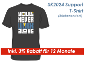 SK2021 Support Shirt Gr. L / Grau --  inkl. 3% Rabatt f&uuml;r 12 Monate -- (1 Stk.)