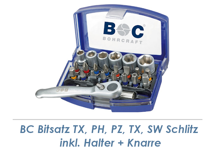 Halter Mini-Kna Bitsatz PH, TX, inkl. SW PZ, Schlitz, +