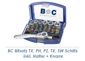 TX, PH, PZ, Schlitz, SW Bitsatz inkl. Halter + Mini-Knarre 24-teilig Bohrcraft (1 Stk.)