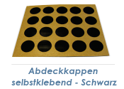 13mm Abdeckkappe selbstklebend schwarz (1Pkg zu 20Stk.)