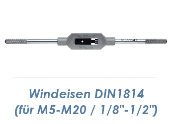Windeisen verstellbar M5-M20 / 1/8"-1/2" DIN1814 (1 Stk.)