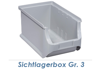 150 x 235 x 125mm Stapelsichtbox Gr.3 grau (1 Stk.)