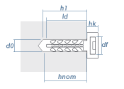 5,5mm Steckdübel InsertFIX grau (10 Stk.)