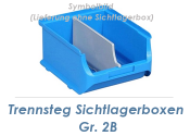 Trennstege für Stapelsichtbox Gr.2B grau (1 Stk.)