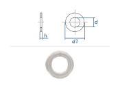 10,5mm Unterlegscheiben DIN125 Edelstahl A2 (10 Stk.)