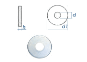 11mm Unterlegscheiben großer AD + dicker DIN440...