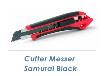 18mm Cutter Messer Samurai Black (1 Stk.)
