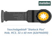 32 x 60mm Metabo HCS Tauchsägeblatt Starlock Plus...