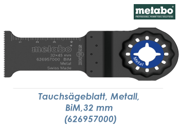 30 x 42mm Metabo Bi-Metall Tauchsägeblatt Starlock für Metall + NE Metall  (1 Stk.)