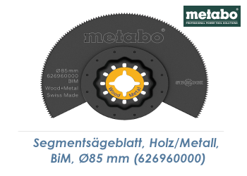 85mm Metabo Bi-Metall Segmentsägeblatt Starlock für Holz + Metall  (1 Stk.)