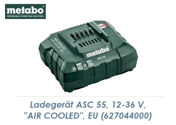 Metabo Ladegerät ASC 55 "Air Cooled" 12 - 36V  (1 Stk.)