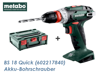 Metabo Akku-Bohrschrauber BS 18 QUICK (1 Stk.)