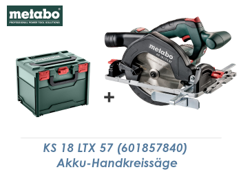 Metabo Akku-Handkreissäge KS 18 LTX 57 (1 Stk.)